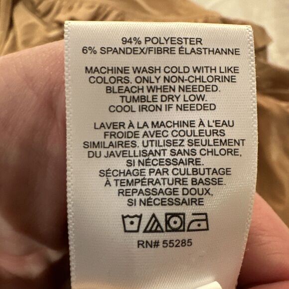 EXPRESS Rust Ruffle Accent Blouse Womens S Western V Neck Dolman Sleeve - Picture 10 of 10